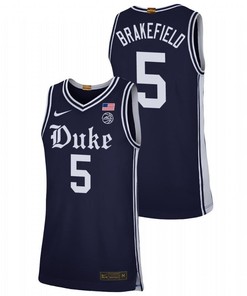 Jaemyn Brakefield 5 Duke Blue Devils Alternate Brotherhood Men Jersey - Navy