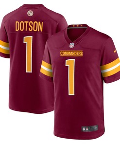 Jahan Dotson 1 Washington Commanders 2022 Draft First Round Pick Game Jersey In Burgundy