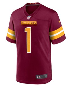 Jahan Dotson 1 Washington Commanders 2022 Draft First Round Pick Game Jersey In Burgundy