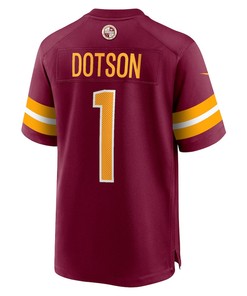 Jahan Dotson 1 Washington Commanders 2022 Draft First Round Pick Game Jersey In Burgundy