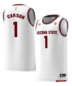 Jahii Carson 1 Arizona State Sun Devils Retro Basketball Men Jersey - White