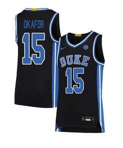 Jahlil Okafor 15 Duke Blue Devils Elite Basketball Men Jersey - Black