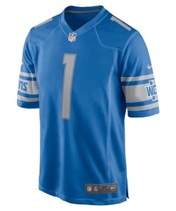 Jahmyr Gibbs Detroit Lions 2023 NFL Draft First Round Pick Game Jersey - Blue