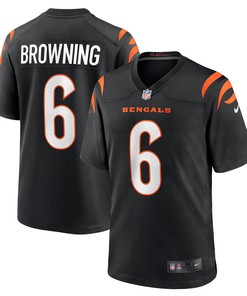 Jake Browning Cincinnati Bengals Game Jersey - Black Nfl
