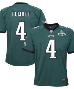 Jake Elliott 4 Philadelphia Eagles Super Bowl LVII Champions 2 Stars 2 Stars Youth Game Jersey - Black