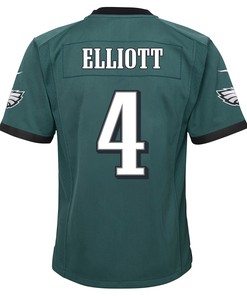 Jake Elliott 4 Philadelphia Eagles Super Bowl LVII Champions 2 Stars 2 Stars Youth Game Jersey - Black