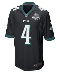 Jake Elliott 4 Philadelphia Eagles Super Bowl LVII Champions 2 Stars Men Game Jersey - Black