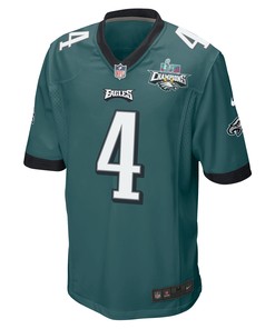 Jake Elliott 4 Philadelphia Eagles Super Bowl LVII Champions 2 Stars Men Game Jersey - Midnight Green