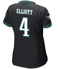 Jake Elliott 4 Philadelphia Eagles Super Bowl LVII Champions 2 Stars Women Game Jersey - Black
