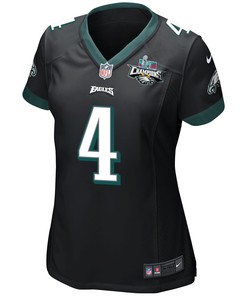 Jake Elliott 4 Philadelphia Eagles Super Bowl LVII Champions 2 Stars Women Game Jersey - Black