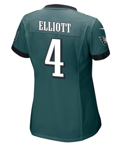 Jake Elliott 4 Philadelphia Eagles Super Bowl LVII Champions 2 Stars Women Game Jersey - Midnight Green