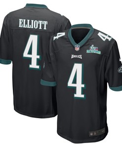 Jake Elliott 4 Philadelphia Eagles Super Bowl LVII Champions Men Game Jersey - Black