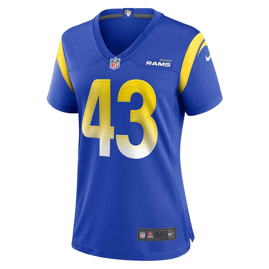 Jake Gervase Los Angeles Rams Women's Game Player Jersey - Royal