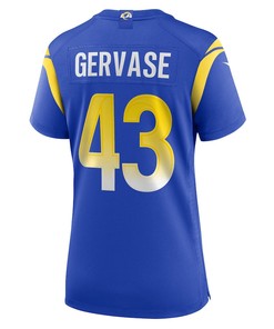 Jake Gervase Los Angeles Rams Women's Game Player Jersey - Royal
