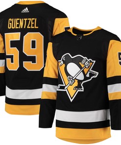 Jake Guentzel Pittsburgh Penguins Adidas Home Primegreen Authentic Pro Player Jersey - Black Nhl