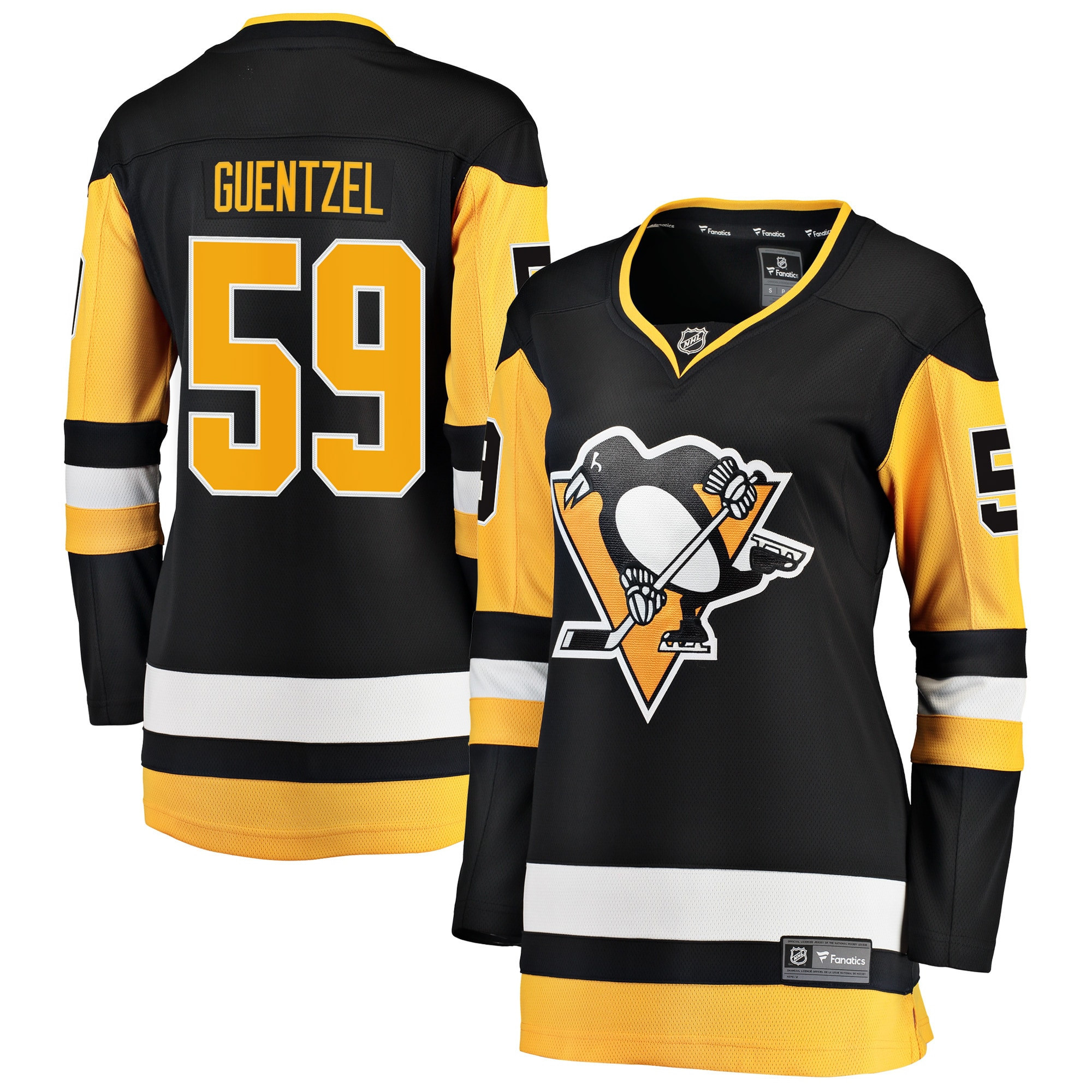Jake Guentzel Pittsburgh Penguins Fanatics Branded Womens Home Premier Breakaway Player Jersey - Black Nhl