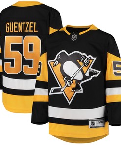 Jake Guentzel Pittsburgh Penguins Home Premier Player Jersey - Black Nhl