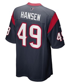 Jake Hansen Houston Texans Game Player Jersey - Navy
