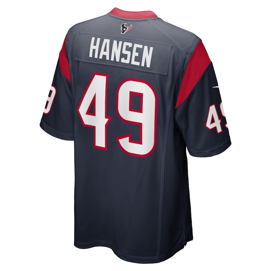 Jake Hansen Houston Texans Game Player Jersey - Navy