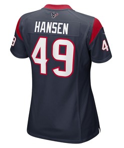 Jake Hansen Houston Texans Women's Game Player Jersey - Navy