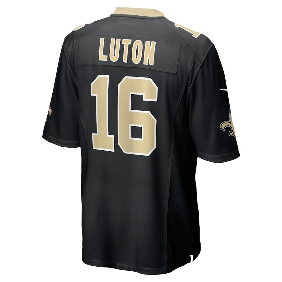 Jake Luton New Orleans Saints Game Player Jersey - Black