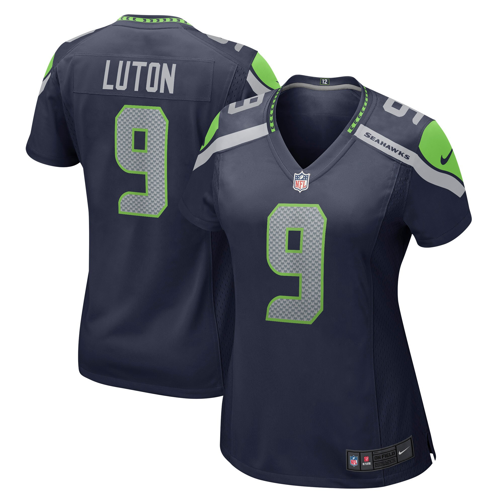 Jake Luton Seattle Seahawks Womens Game Player Jersey - College Navy Nfl
