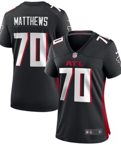 Jake Matthews Atlanta Falcons Womens Game Jersey - Black Nfl