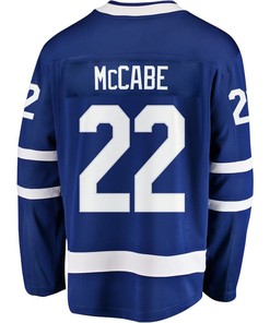Jake McCabe 22 Toronto Maple Leafs Stanley Cup 2023 Playoffs Patch Home Breakaway Men Jersey - Blue