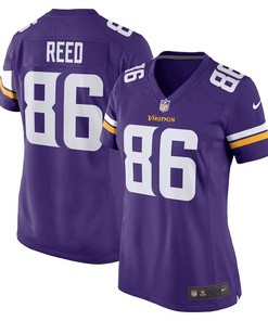 Jake Reed 86 Minnesota Vikings Women Retired Game Jersey - Purple