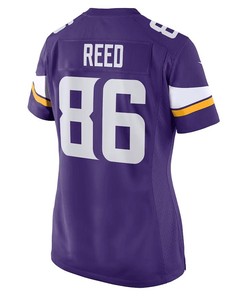 Jake Reed 86 Minnesota Vikings Women Retired Game Jersey - Purple