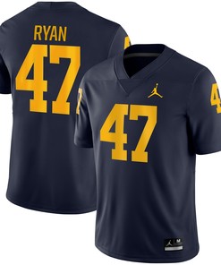 Jake Ryan Michigan Wolverines Jordan Brand Game Jersey - Navy Ncaa