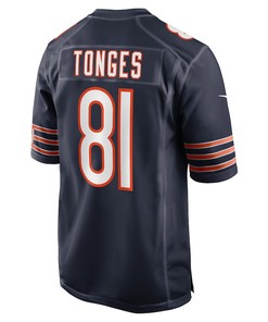Jake Tonges Chicago Bears Game Player Jersey - Navy