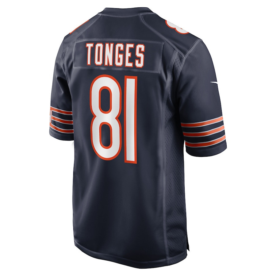 Jake Tonges Chicago Bears Game Player Jersey - Navy