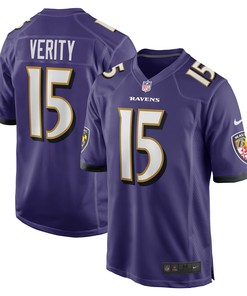 Jake Verity Baltimore Ravens Game Jersey - Purple Nfl