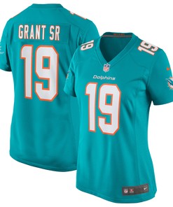 Jakeem Grant Sr. Miami Dolphins Womens Team Game Jersey - Aqua Nfl