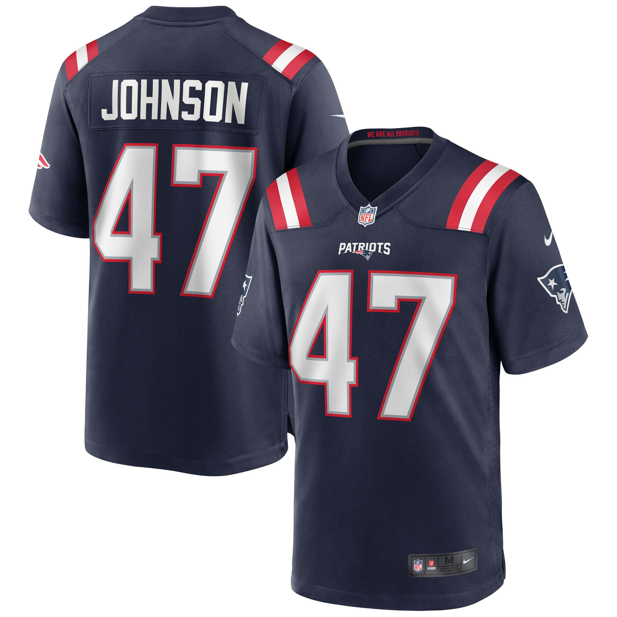 Jakob Johnson New England Patriots Game Jersey - Navy Nfl