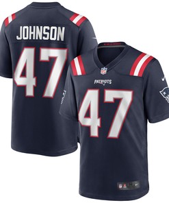 Jakob Johnson New England Patriots Game Jersey - Navy Nfl