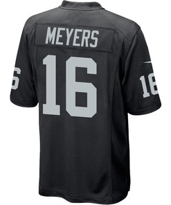 Jakobi Meyers 16 Las Vegas Raiders Men Game Jersey - Black
