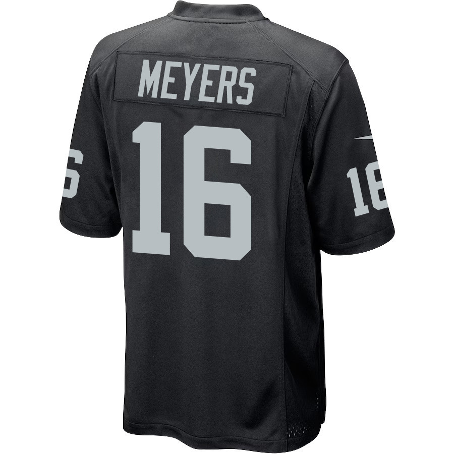 Jakobi Meyers 16 Las Vegas Raiders Men Game Jersey - Black