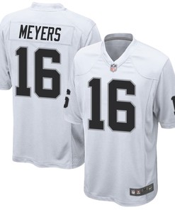 Jakobi Meyers 16 Las Vegas Raiders Men Game Jersey - White