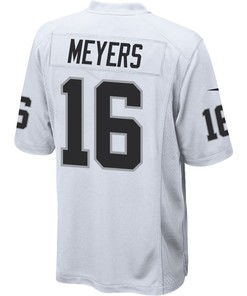 Jakobi Meyers 16 Las Vegas Raiders Men Game Jersey - White