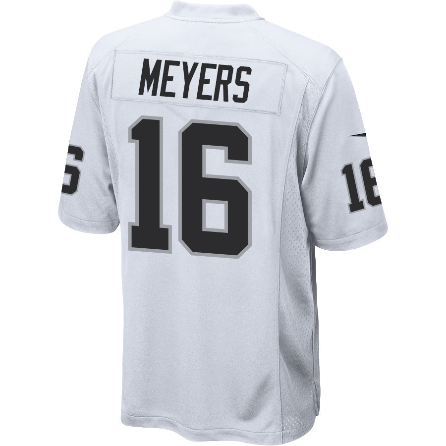 Jakobi Meyers 16 Las Vegas Raiders Men Game Jersey - White