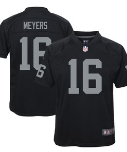 Jakobi Meyers 16 Las Vegas Raiders Youth Game Jersey - Black