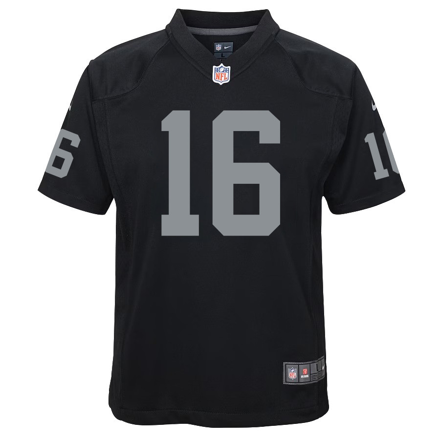Jakobi Meyers 16 Las Vegas Raiders Youth Game Jersey - Black