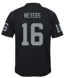 Jakobi Meyers 16 Las Vegas Raiders Youth Game Jersey - Black