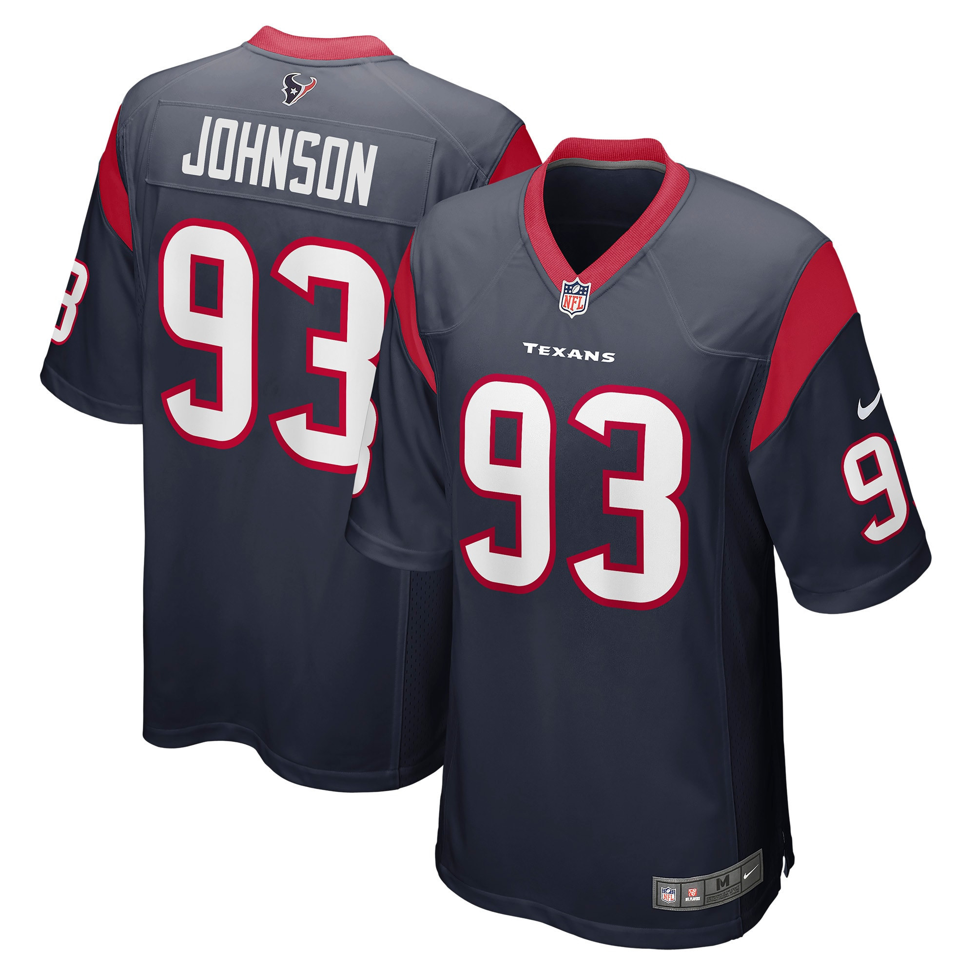 Jaleel Johnson Houston Texans Game Jersey - Navy Nfl