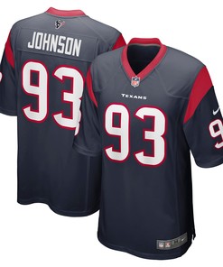 Jaleel Johnson Houston Texans Game Jersey - Navy Nfl