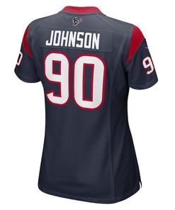 Jaleel Johnson Houston Texans Women's Player Game Jersey - Navy