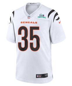 Jalen Davis 35 Cincinnati Bengals Super Bowl LVII Champions Men Game Jersey - White