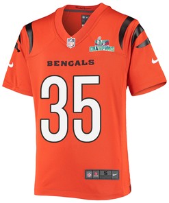 Jalen Davis 35 Cincinnati Bengals Super Bowl LVII Champions Youth Alternate Game Jersey - Black